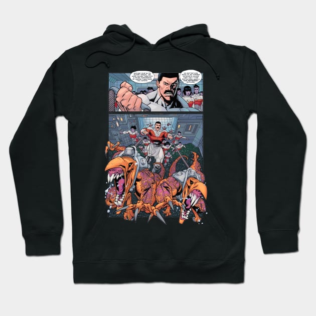 omni man Hoodie by super villain